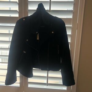 Max Studio Black Teddy Jacket